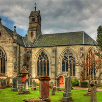 Buy canvas prints of The Kirk of Calder by Tom Gomez