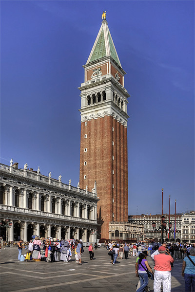 St Marks Campanile Picture Board by Tom Gomez