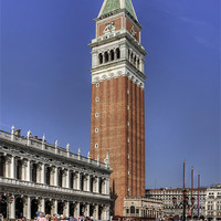 Buy canvas prints of St Marks Campanile by Tom Gomez