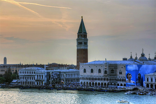 Piazza San Marco at Dusk Picture Board by Tom Gomez