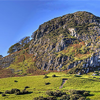 Buy canvas prints of Loudoun Hill Panorama by Tom Gomez