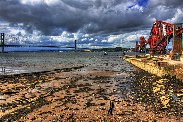 The Forth Bridges Picture Board by Tom Gomez