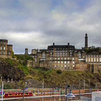 Buy canvas prints of On top of Calton Hill by Tom Gomez