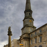 Buy canvas prints of Mercat Cross and Guildhall by Tom Gomez