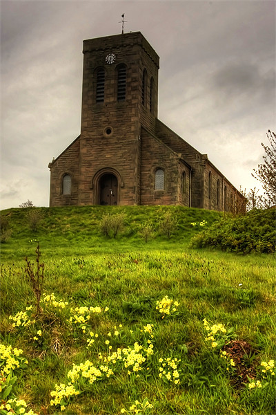 St Abbs Church Picture Board by Tom Gomez
