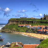 Buy canvas prints of The Endeavour in Whitby Harbour by Tom Gomez