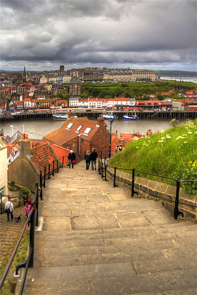 Top of the Whitby Steps Picture Board by Tom Gomez