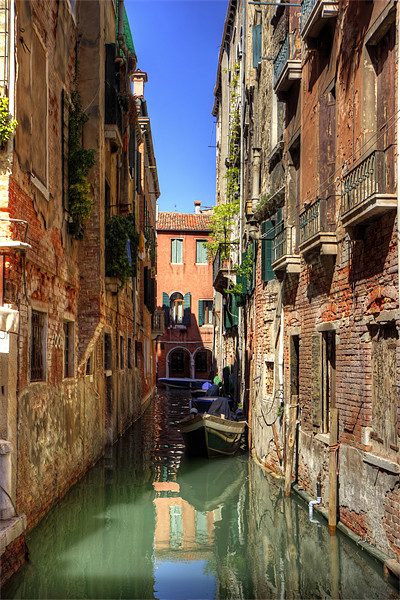 A canal in Sestiere di San Polo Picture Board by Tom Gomez