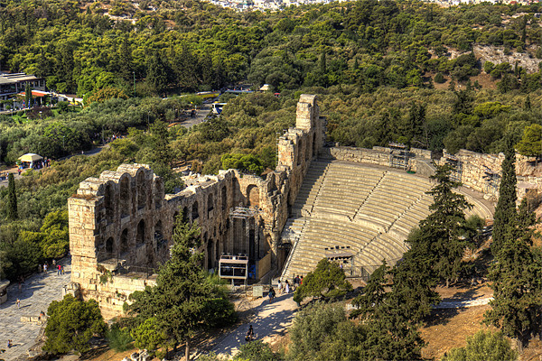 Odeon of Herodes Atticus Picture Board by Tom Gomez