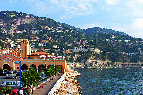 Villefranche Waterfront Picture Board by Tom Gomez