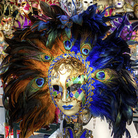 Buy canvas prints of Venetian Carnival Mask by Tom Gomez
