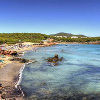 Buy canvas prints of Cala Nova, Ibiza by Tom Gomez