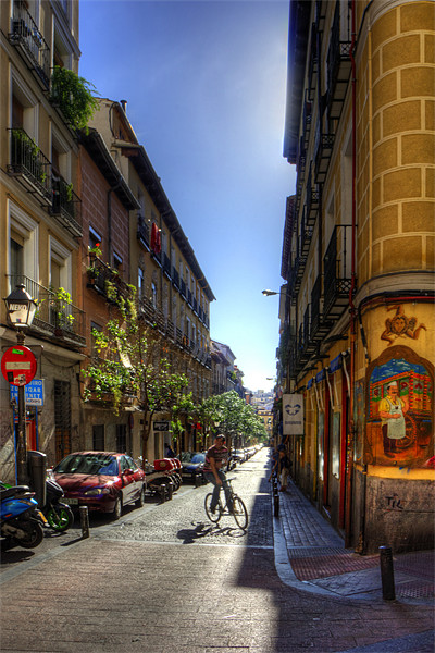 Old Streets of Madrid Picture Board by Tom Gomez