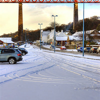 Buy canvas prints of Queensferry Promenade in the snow by Tom Gomez