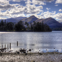 Buy canvas prints of Derwent Island in March 2013 by Tom Gomez