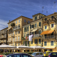 Buy canvas prints of Living in Corfu Town by Tom Gomez