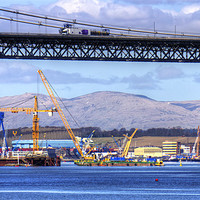 Buy canvas prints of New Forth Crossing - 19 April 2013 by Tom Gomez