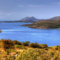 Buy canvas prints of The Aegean Sea from Cape Sounion by Tom Gomez