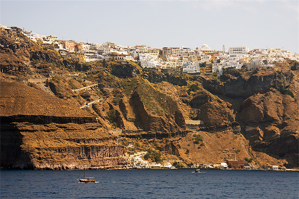 Thíra, Santorini, Greece Picture Board by Tom Gomez