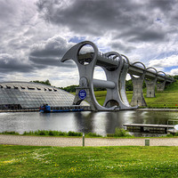 Buy canvas prints of Rotating Boat Lift by Tom Gomez