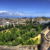 Buy canvas prints of Edinburgh from the Castle by Tom Gomez