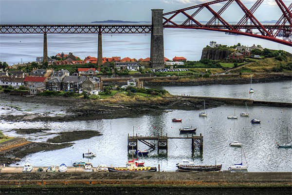 North Queensferry Harbour Picture Board by Tom Gomez
