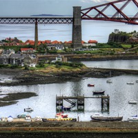 Buy canvas prints of North Queensferry Harbour by Tom Gomez
