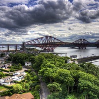 Buy canvas prints of The Bridge from North Queensferry by Tom Gomez