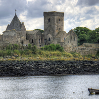 Buy canvas prints of The Abbey at Inchcolm by Tom Gomez