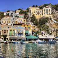 Buy canvas prints of Houses on the rocks by Tom Gomez