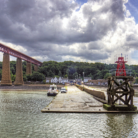 Buy canvas prints of The end of the Hawes Pier by Tom Gomez