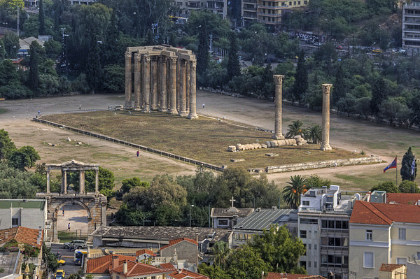 Temple of Olympian Zeus Picture Board by Tom Gomez