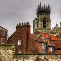 Buy canvas prints of The rooftops of York by Tom Gomez