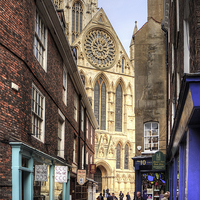 Buy canvas prints of First view of the Minster by Tom Gomez