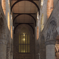 Buy canvas prints of Dunfermline Abbey Church Nave by Tom Gomez