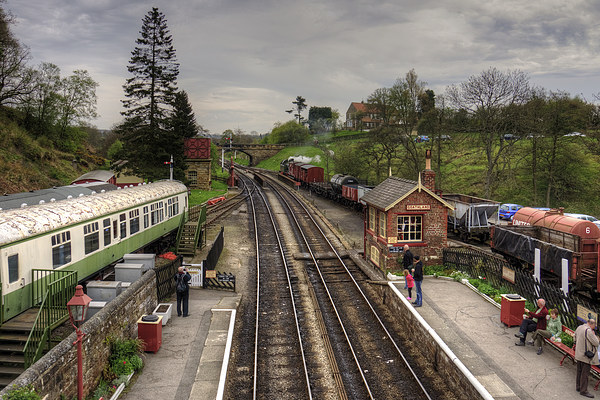 Goathland Railway Station Picture Board by Tom Gomez