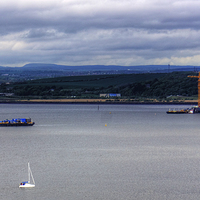 Buy canvas prints of New Forth Crossing - 17 May 2014 by Tom Gomez