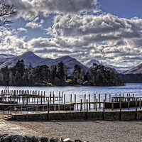 Buy canvas prints of Clouds over Derwentwater by Tom Gomez