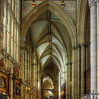 Buy canvas prints of North East Aisle by Tom Gomez