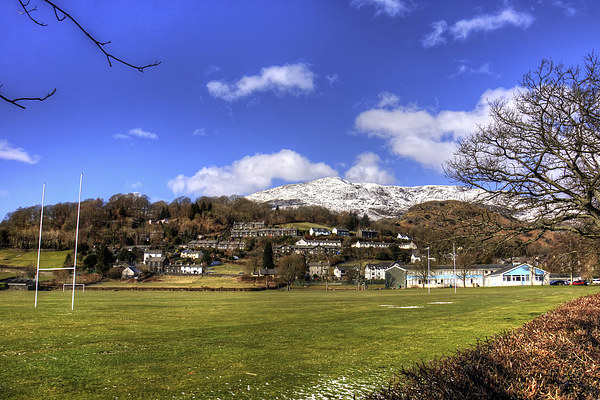 Playing Fields of Coniston Picture Board by Tom Gomez