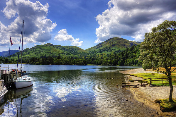 South End of Ullswater Picture Board by Tom Gomez