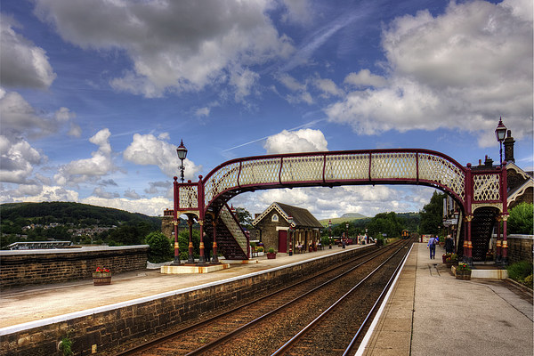 Settle Railway Station Picture Board by Tom Gomez