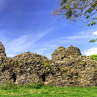 Buy canvas prints of Pendragon Castle Remains by Tom Gomez