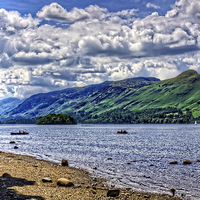 Buy canvas prints of Rowboats on Derwentwater by Tom Gomez