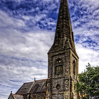 Buy canvas prints of Christ Church Silloth by Tom Gomez
