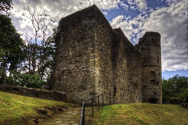 Strathaven Castle Picture Board by Tom Gomez