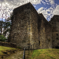 Buy canvas prints of Strathaven Castle by Tom Gomez