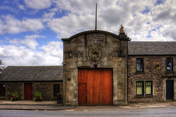 Strathaven Town Mill Picture Board by Tom Gomez