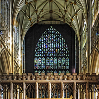 Buy canvas prints of York Minster Quire by Tom Gomez