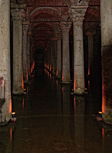 The Basilica Cistern Picture Board by Tom Gomez